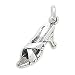 Heel with Criss Cross Strap Charm