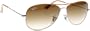 Ray-Ban Unisex RB3362 Cockpit Sunglasses,Orange Frame/Brown Gradient Lens,one size
