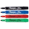 Sharpie Flipchart Marker Water-based Ink Bleed-free Bullet Tip Assorted Ref S0811360 [Pack of 4]