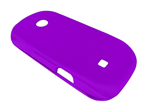 For LG Cosmos 2 II VN251 VN 251 Phone Cover Hard Case + Happy Face Phone Dust Plug (Purple)