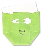 Green Dots Diaper Thank-you Cards - Set of 10