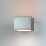 Massive Aluminium Outdoor Wandleuchte, Mason 12, Hochvolt Halogen, 1 x 25W, 230VAC, G9, IP54