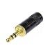 Neutrik Rean Nys231bg-ll 3.5 Mm Plug, 3-pole, Black Metal Ha