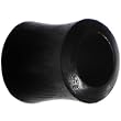 00 Gauge Organic Black Wood Hollow Saddle Plug