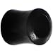 00 Gauge Organic Black Wood Hollow Saddle Plug