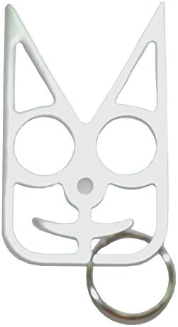 Safety Cat Women's Self Defense Keychain - Silver