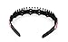 Yeshan Rhinestone and Crystal beaded Plastic Teeth Comb Hairband Hair hoop Headband for Girls,Pink