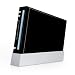 Solid State Black Design Nintendo Wii Body Protector Skin Decal Sticker