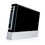 Solid State Black Design Nintendo Wii Body Protector Skin Decal Sticker