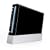 Solid State Black Design Nintendo Wii Body Protector Skin Decal Sticker
