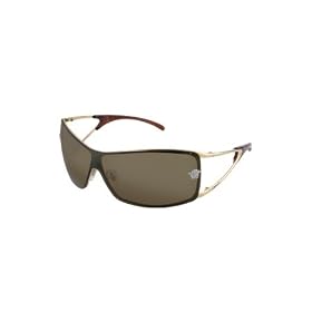 Versace Medusa Logo Shield Sunglasses gold/brown