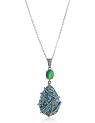 Colette Steckel "Alas" Spider Turquoise Pendant Necklace