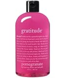 philosophy - gratitude - pomegranate scented, high foaming, shower and bath gelee