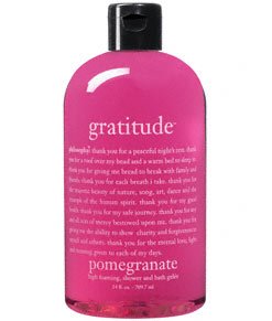 philosophy - gratitude - pomegranate scented, high foaming, shower and bath gelee under The Beauty Store