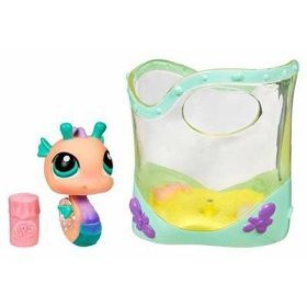 Littlest Pet Shop Pets On The Go Figure Seahorse in Aquarium by Littlest Pet Shop