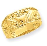 Cheap 14k Polished Mens Claddagh Band Ring - Size 10 .Buy Cheap Price 14k Polished Mens Claddagh Band Ring - Size 10 Click