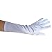 White Satin Gloves (Elbow Length) ~ Splendid for Formal, Wedding, Theatrical, Costume Party (STC12085)