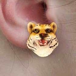 Safari Animal - Tiger Post Earrings