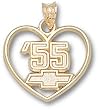 1955 Chevy Heart Pendant Charm/Pendant -14K/10K, Stainless Steel or Gold Plated
