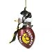 Iowa Hawkeyes 2 3/4 Acrylic Snowman Football Ornament