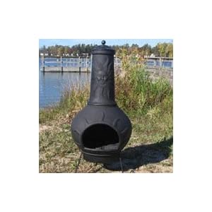 Blue Rooster CH072 Sun Ray Cast Aluminum Chiminea - CH072