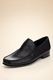 Collezione Leather Weave Slip On Loafers