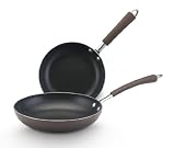 Farberware Millennium Nonstick Aluminum Twin Pack 8-Inch and 9-1/2-Inch Skillet, Bronze