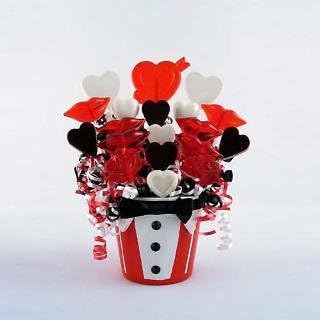 Bow Tie Kisses Lollipop Bouquet