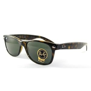 Ray Ban New Wayfarer RB2132 902L Tortoise/G15XLT, 55mm, Free shipping!