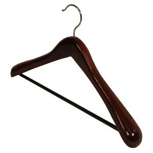 Wood Rib Bar Suit Hanger Color: Dark Walnut