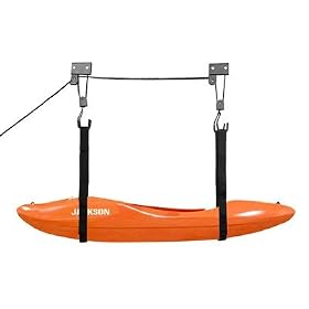 Kayak & Canoe Lift Hoist Kayak For Garage / Canoe Hoists 100 lb Capacity Lifetime Warranty by RAD Sportz