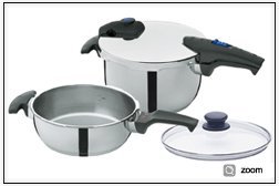 Vitaquick Quattro-Set, 6.0L p/c + 2.5L p/s + glass lid