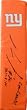 Super Bowl XLVI Champion Prince Amukamara Autographed New York Giants Logo Football End Zone Pylon Featuring "Go Giants" Inscription! Proof Photo
