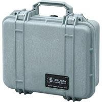 Pelican 1400 Watertight Hard Case without Foam Insert - Silver