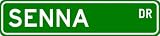 SENNA Street Sign ~ Personalized Family Lastname Sign ~ Gameroom, Basement, Garage Sign Novelty** ALUMINUM