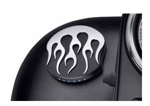 H-D® LED Fuel Gauge Midnight Flames