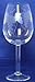 Individually Hand Etched Grapes White Wine Glass 9" Set / 4