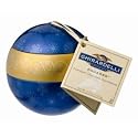 Ghirardelli Chocolate Blue Christmas Ornament Ball Gift Tin with Squares Chocolates