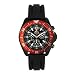 H3 GS1 Chrono, Black w/Date, Green, Red Bezel, Black Strap