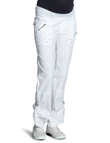 ESPRIT Maternity Damen Umstandsmode Hose M8C102, Gr. 38 (38/RE), Wei&szlig; (White 100) Preisvergleich