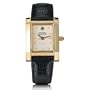 Columbia University Women's Swiss Watch - Gold Quad with Leather Strap by M.LaHart