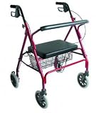 MABIS Extra-Wide Heavy-Duty Steel Bariatric Rollator