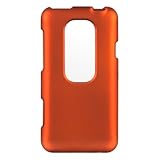 HTC EVO 3D Protector Case Rubberized Hard Phone Cover - Orange