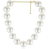 Kenneth Jay Lane 30mm White Pearl Necklace