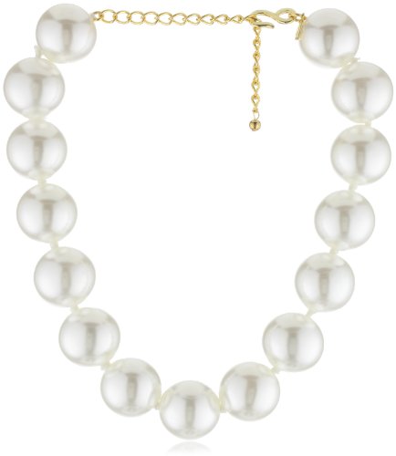 Kenneth Jay Lane 30mm White Pearl-Color Necklace