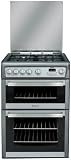 60cm Ultima Gas Double Oven Cooker c/w 4 Burner Hob Graphite (GW74GGH)  from Hotpoint