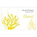 Weddingstar 1051-09-c09 Coral Large Ticket- Lemon Yellow