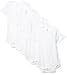 Gerber Unisex-baby Infant 4 Pack Onesie, White, 18 Months