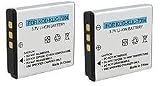 Multipack (2 Count): Digital Replacement Battery for Specific Digital Camera and Camcorder Models / Compatible with Kodak KLIC-7004, EasyShare M-Series: M1033, M1093 IS, V-Series: V1073,V1233,V1253,V1273, Pocket Video Cameras Zi-Series: Zi8, Fujifilm FinePix F100fc, F200EXR, F50fd, F60fd, F70EXR, Pentax Optio A36, S10, S12, A40 - Includes Soft Nonporous Microfiber Cleaning Cloth