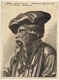2.75 inch x 2 inch (7.5 x 5cm) Acrylic Fridge Magnet Wenceslaus Hollar - Bearded man with chain necklace